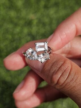 Platinum Et Moi-Toi White Topaz Ring